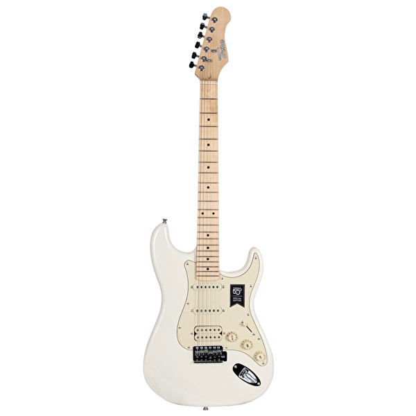 Trion TGP-112-WH  Aksesuar ve Amfi Dahil Beyaz Elektro Gitar Seti (Zuhal 50.Yıl Özel)